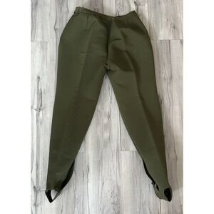 Vintage Austrian Equestrian Riding Pants Size M 28‎ x 27 Women's Green Stirrups